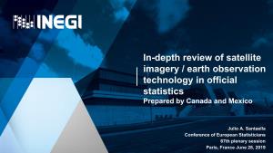 In-Depth Review of Satellite Imagery / Earth Observation Technology in Official Statistics Prepared by Canada and Mexico