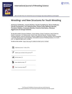 Wrestling+ and New Structures for Youth Wrestling