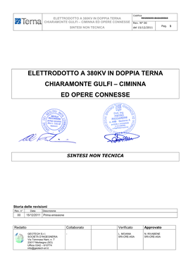 Elettrodotto a 380Kv in Doppia Terna Chiaramonte Gulfi – Ciminna