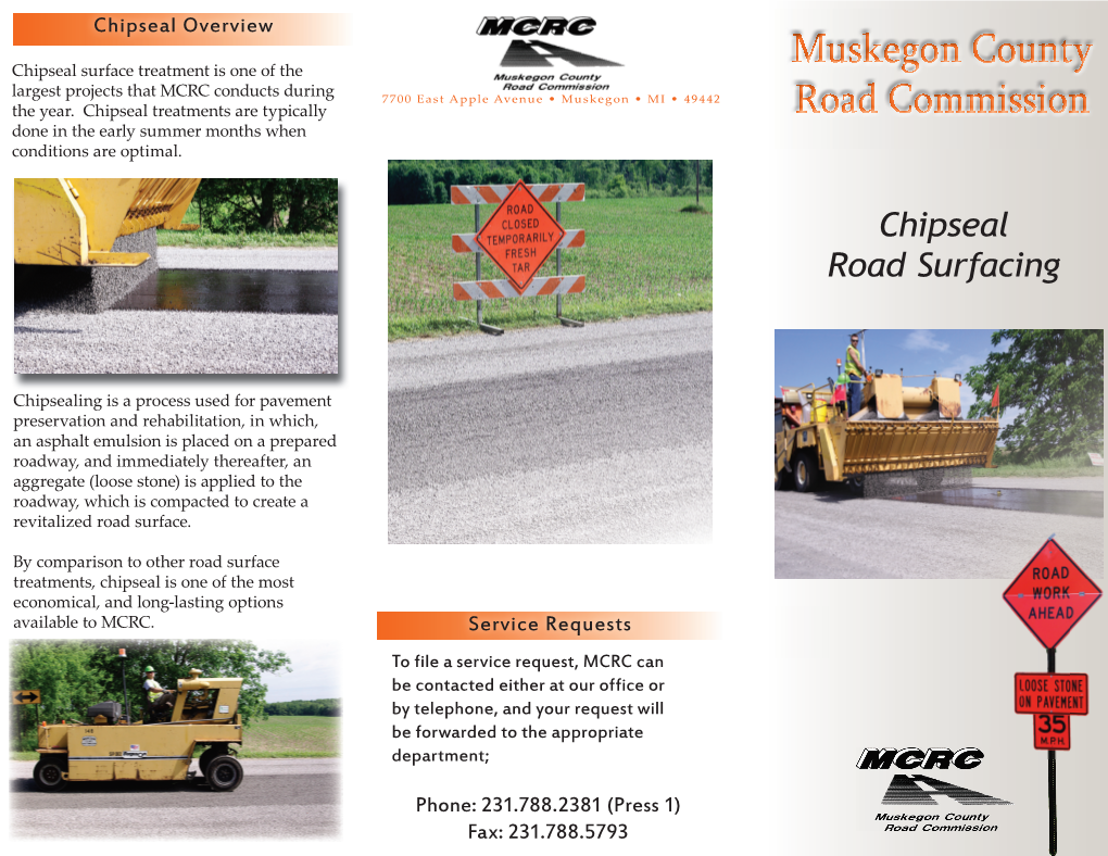 Chipseal Road Surfacing