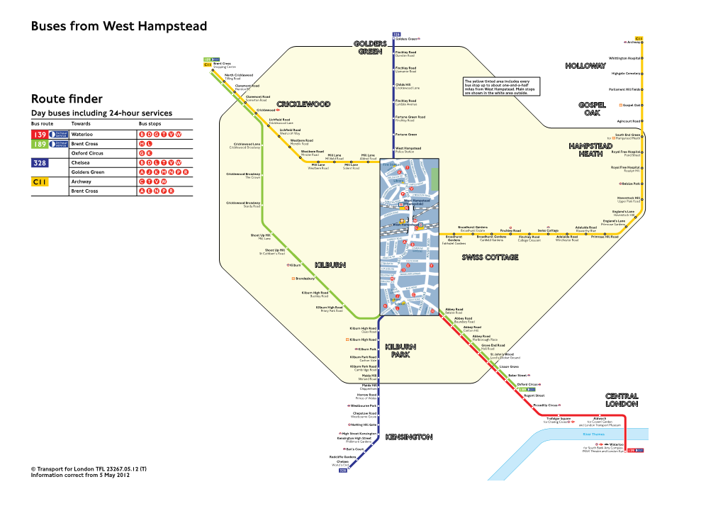 Buses from West Hampstead