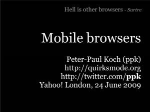Mobile Browser Presentation