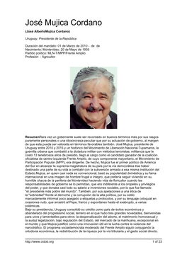 José Mujica Cordano (José Albertomujica Cordano)