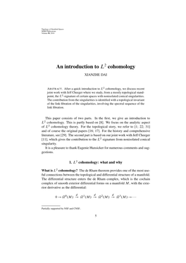 An Introduction to L2 Cohomology