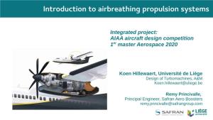 Introduction to Airbreathing Propulsion Systems