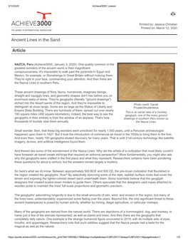 Ancient Lines in the Sand Article