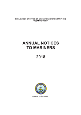 Annual Notices to Mariners 2018