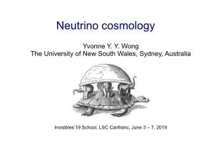 Neutrino Cosmology
