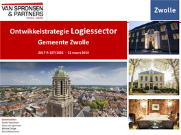 Ontwikkelstrategie Logiessector Gemeente Zwolle