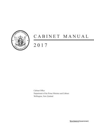Cabinet Manual 2017