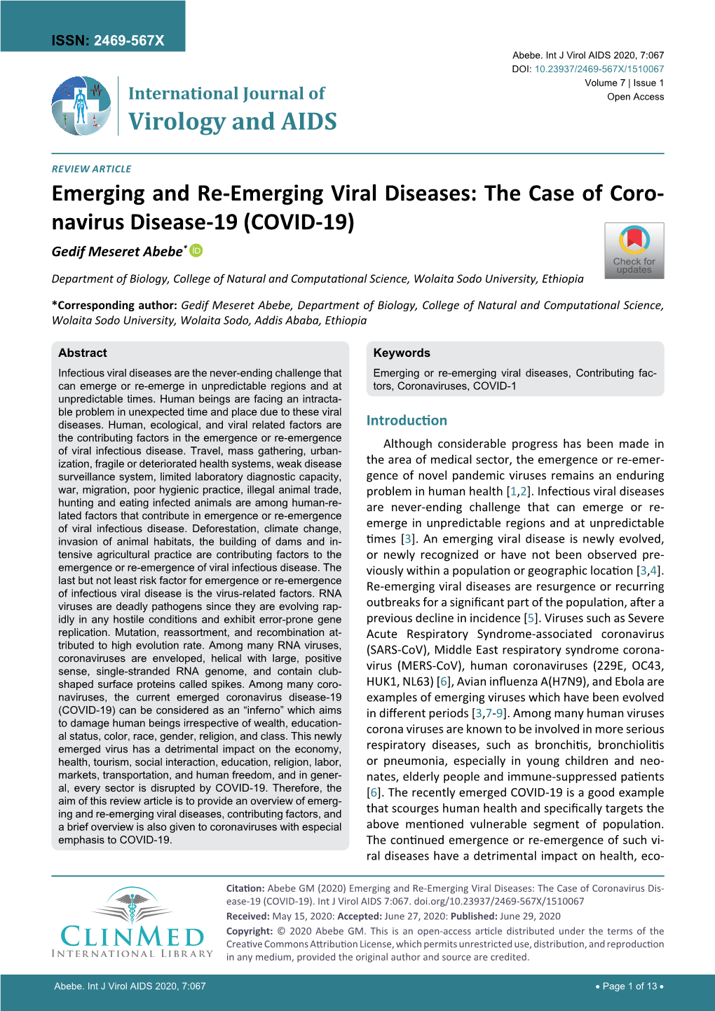 Emerging and Re-Emerging Viral Diseases