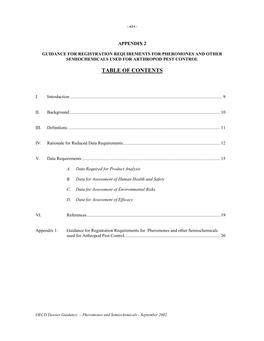 Guidance for Registration Requirements for Pheromones and Other Semiochemicals Used for Arthropod Pest Control