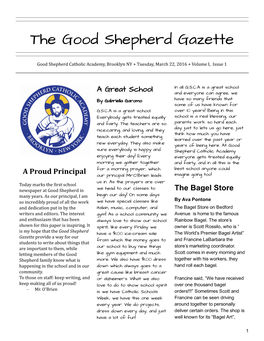 The Good Shepherd Gazette