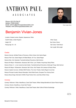 Benjamin Vivian-Jones