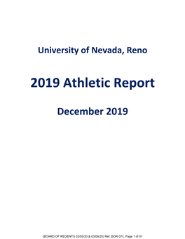 2019 Athletic Report