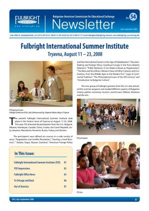 Newsletter July-September 2008