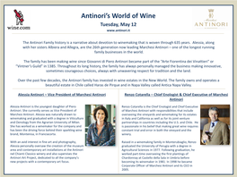 Antinori's World of Wine