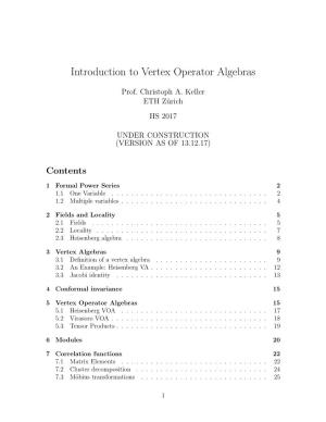 Introduction to Vertex Operator Algebras