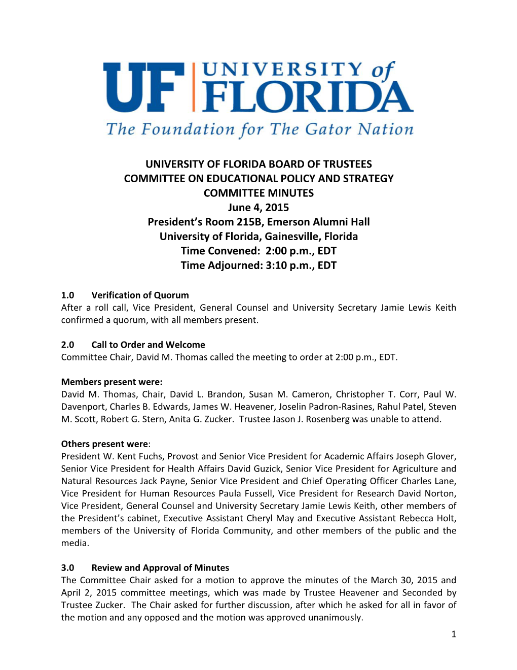 University of Florida Board of Trustees