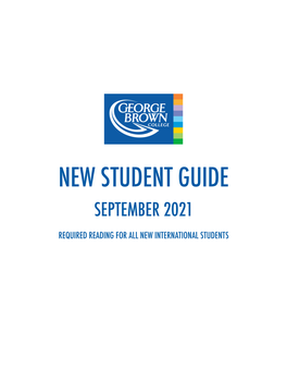 September 2021 New Student Guide
