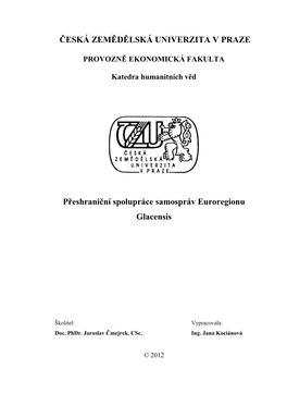 Přeshraniční Spolupráce Samospráv Euroregionu Glacensis