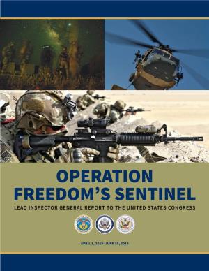 Operation Freedom's Sentinel, Report to the United States Congress, April