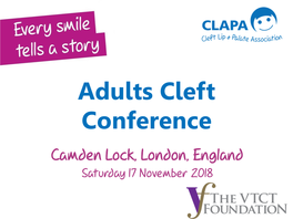 CLAPA Adults Conference
