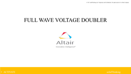 Full Wave Voltage Doubler
