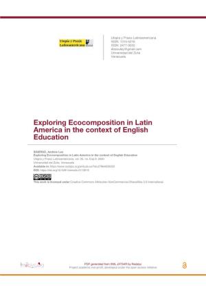 Exploring Ecocomposition in Latin America in the Context of English Education