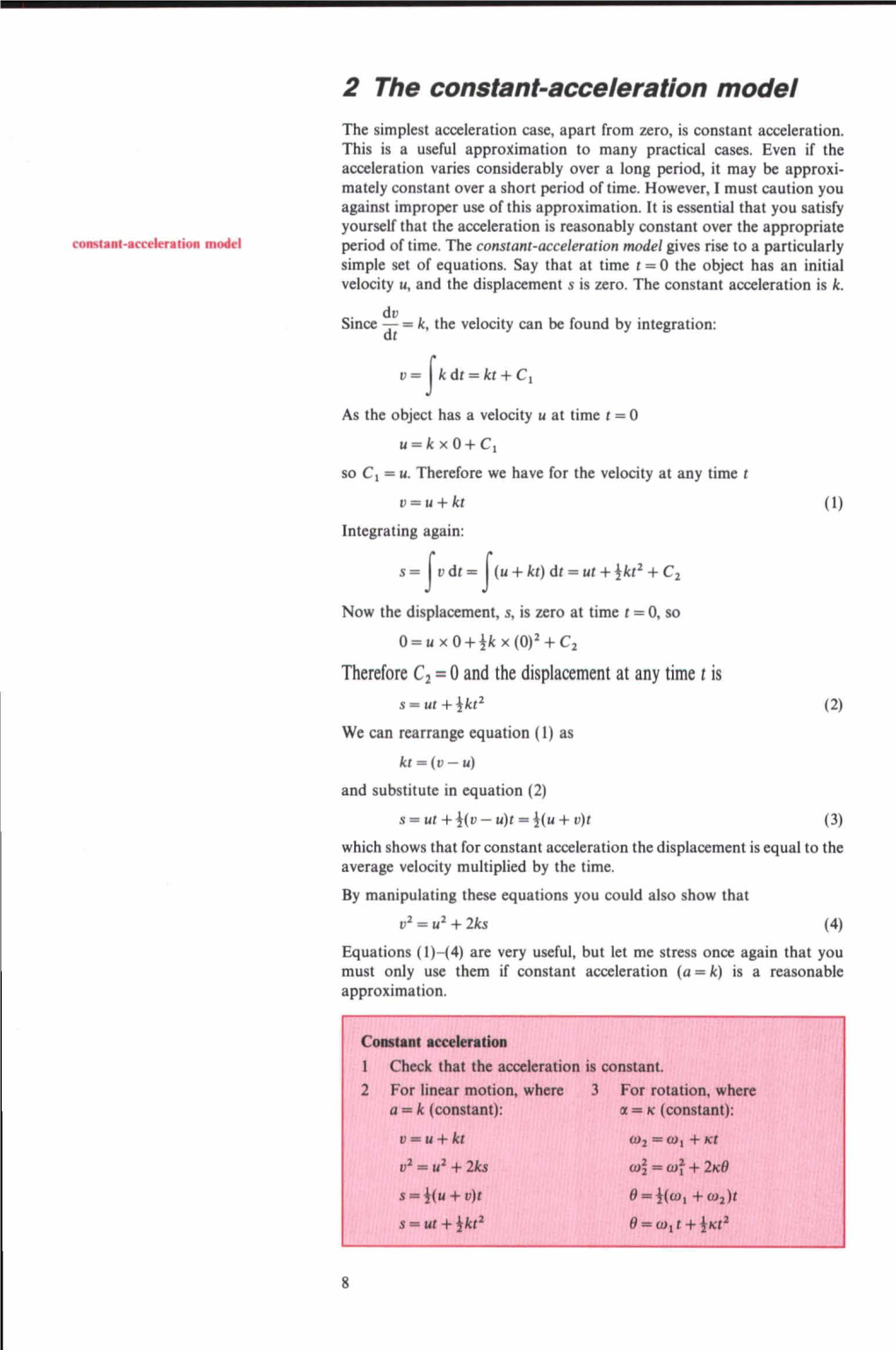 2 the Constant-Acceleration Model