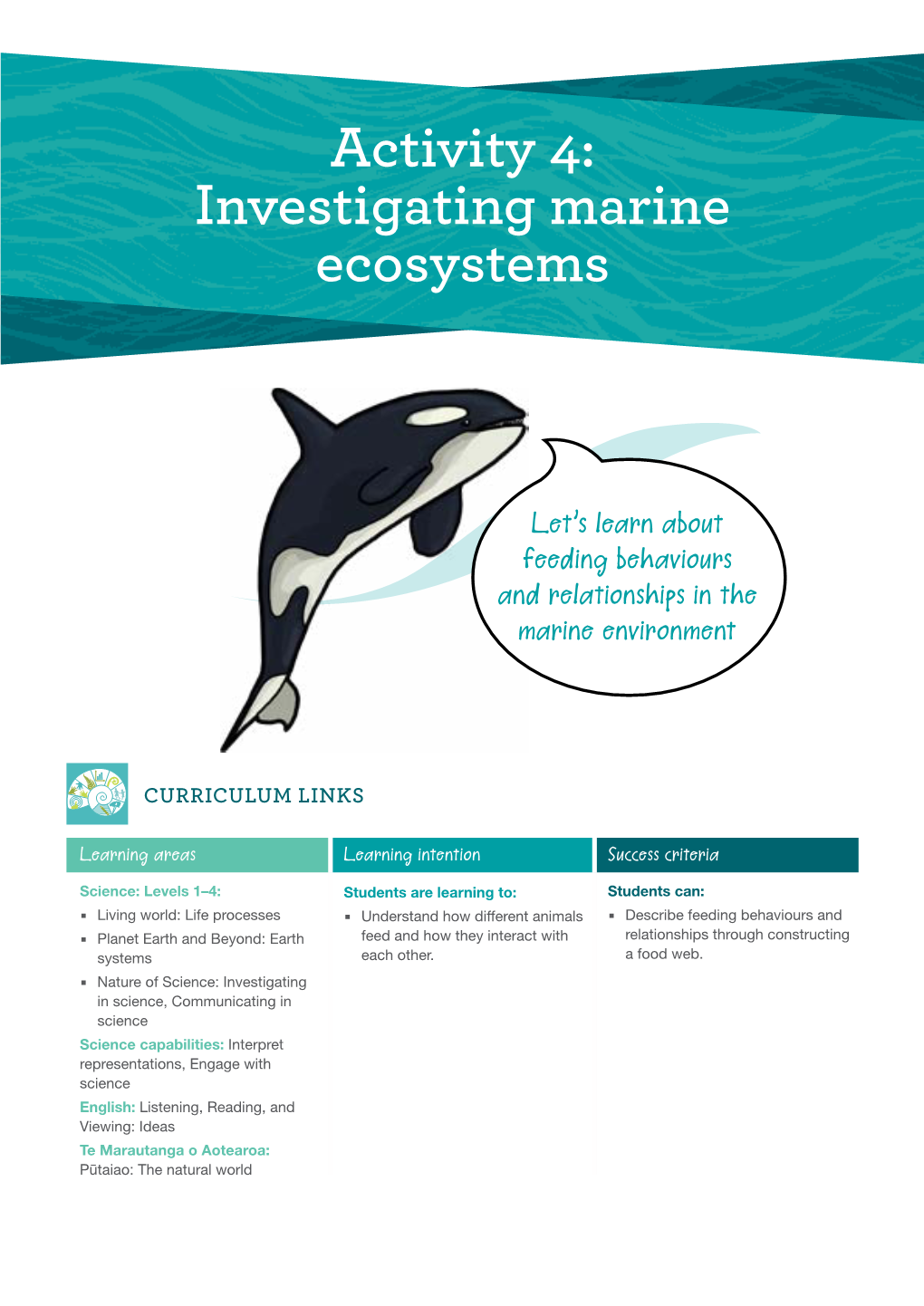 Investigating Marine Ecosystems