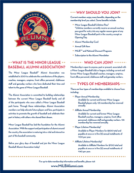 What Is the Minor League Baseball Alumni Association?