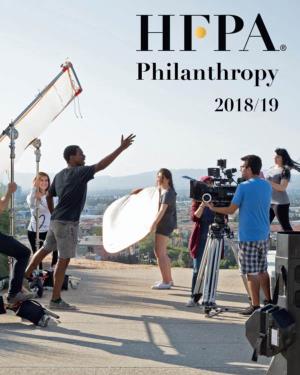 Hfpa Philanthropy 2018-19.Pdf
