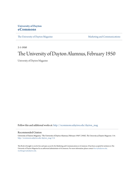 The University of Dayton Alumnus, February 1950