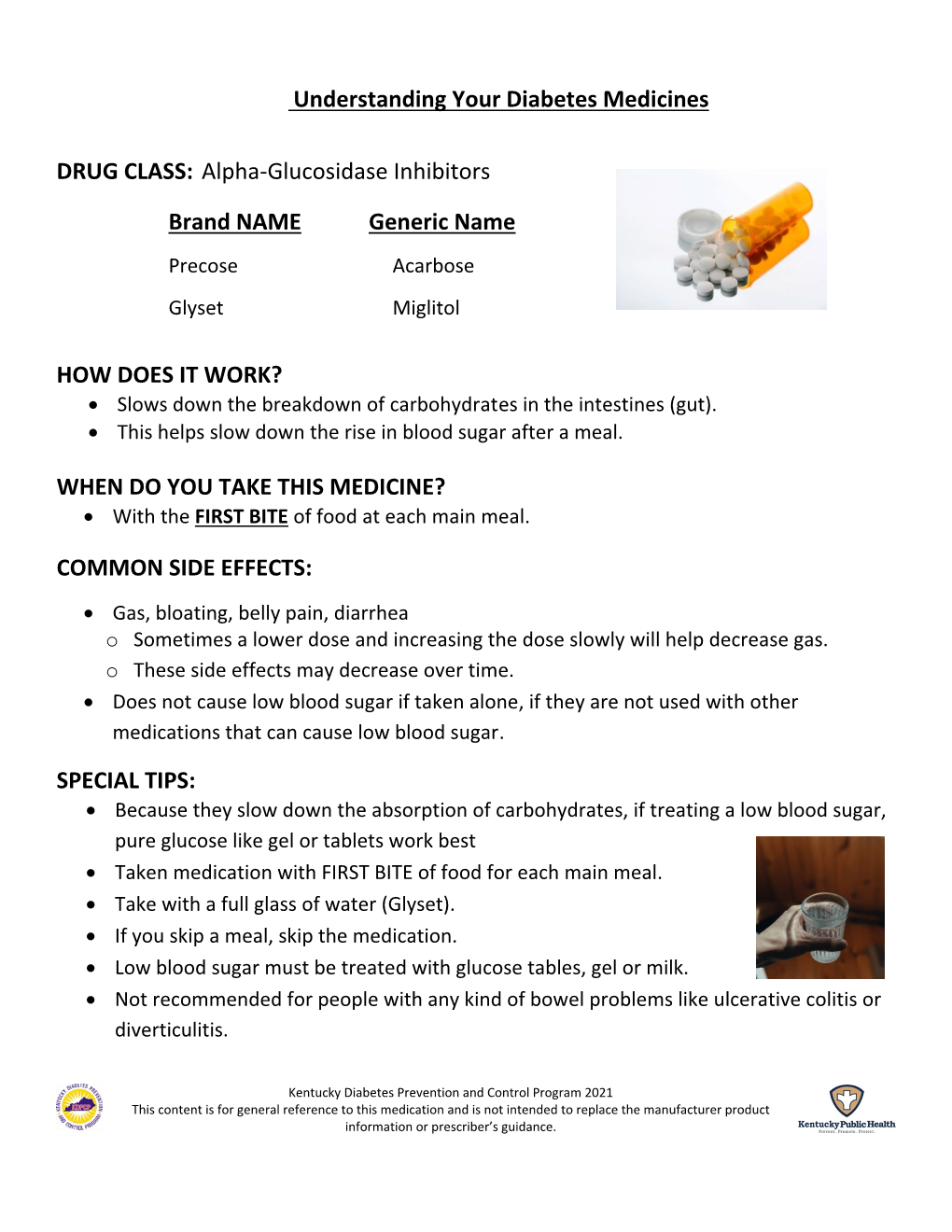 Understanding Your Diabetes Medicines DRUG CLASS