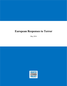 European Responses to Terror