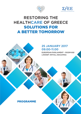 Restoring the Healthcare of Greece Solutions for a Better Tomorrow
