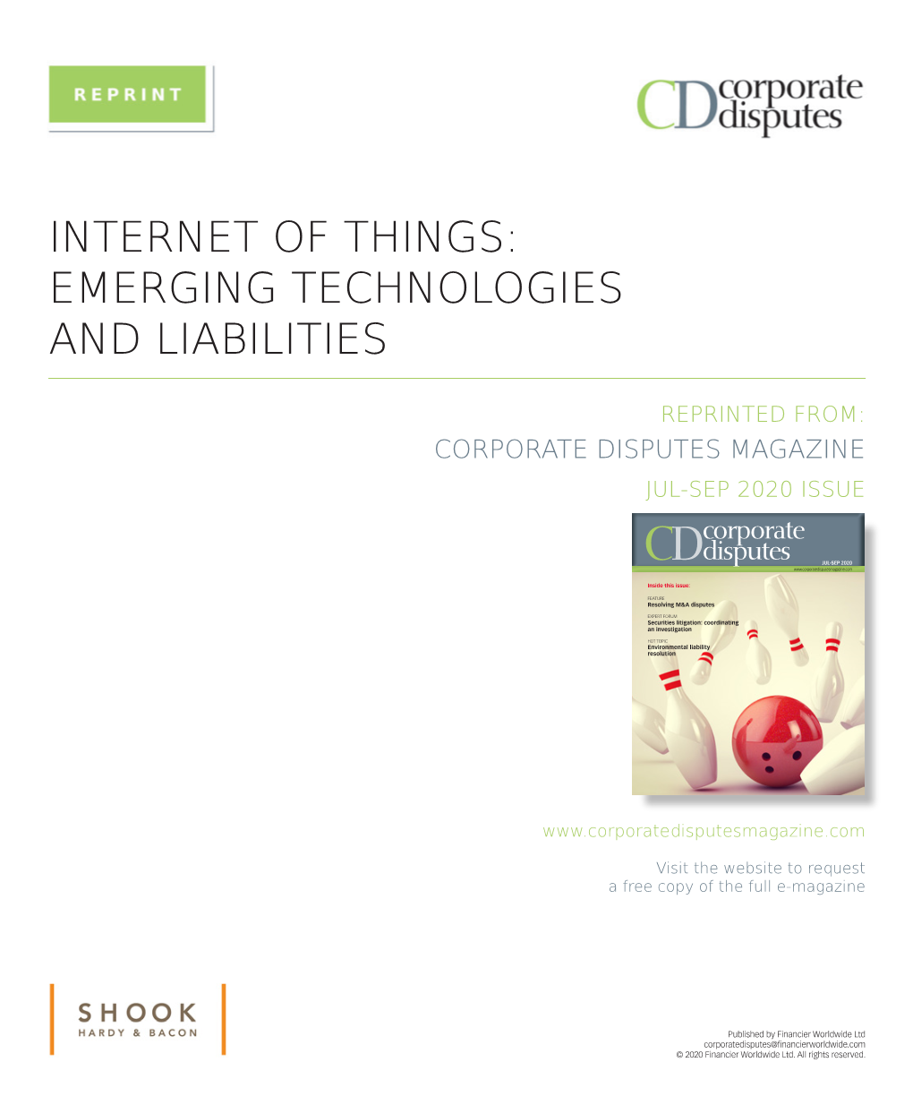 Internet of Things: Emerging Technologies and Liabilities
