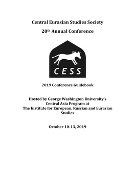 CESS 2019 – Conference Guidebook