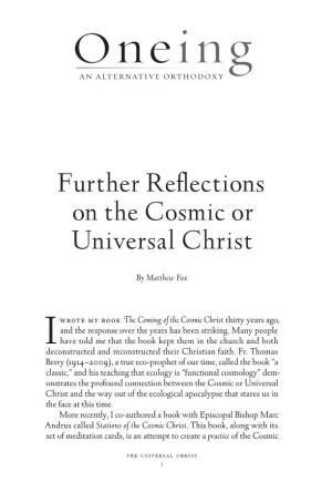 The Coming of the Cosmic Christ Thirty Years Ago, and the Response Over the Years Has Been Striking