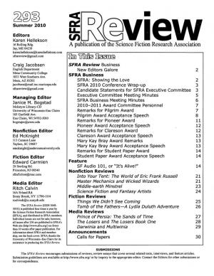 A Publication of the Science Fiction Research Association Jay, ME 04239 Karenhellekson@Karenhellekson.Com Sfrareview@Gmail.Com