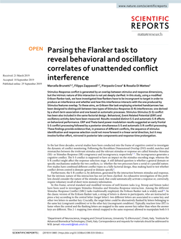 Parsing the Flanker Task to Reveal Behavioral and Oscillatory