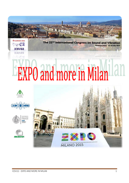 Icsv22 - Expo and More in Milan 1
