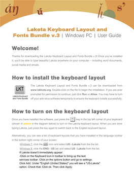 How to Install the Keyboard Layout