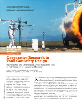 Cooperative Research in Tank Car Safety Design