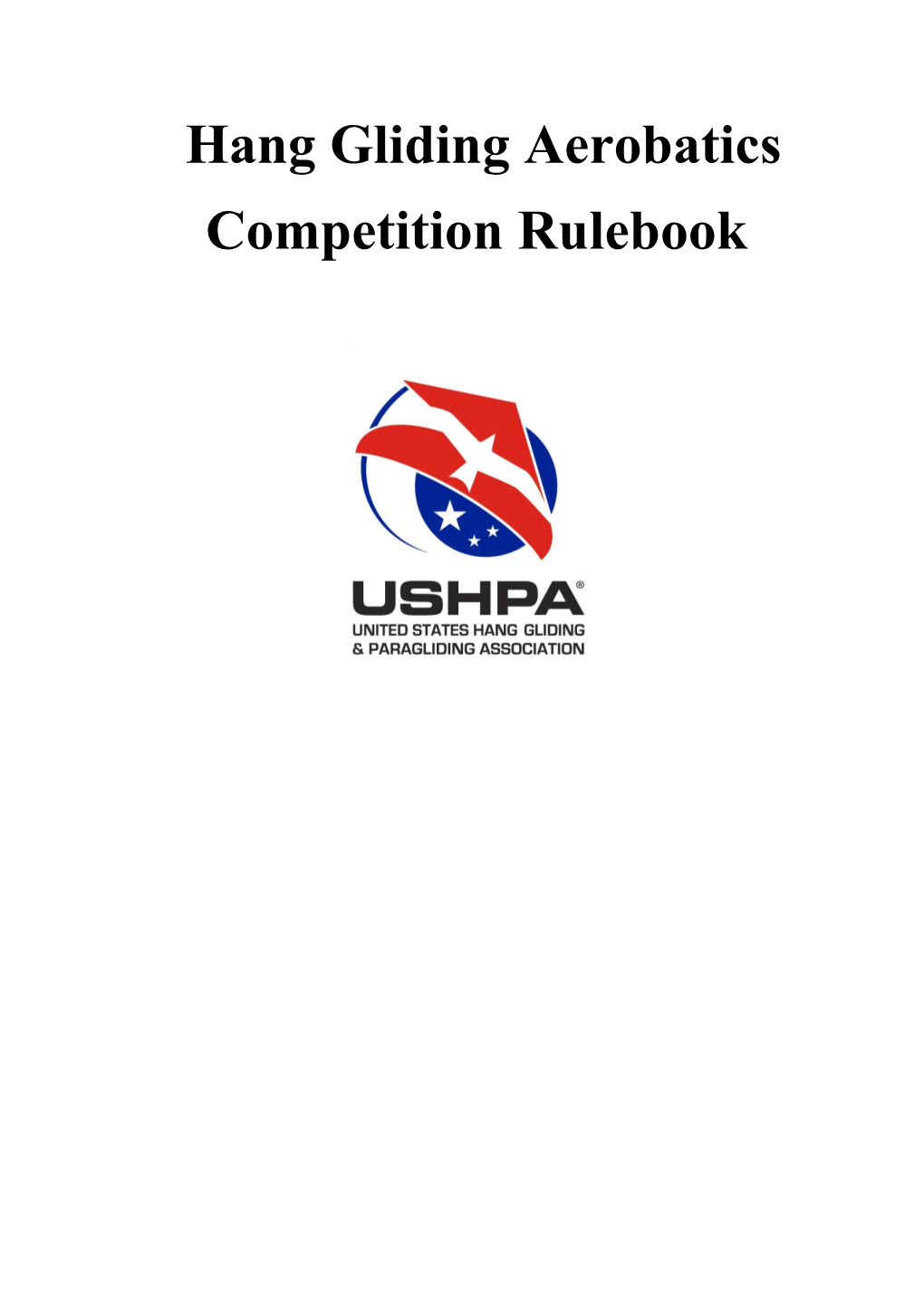 Hang Gliding Aerobatics Competition Rulebook