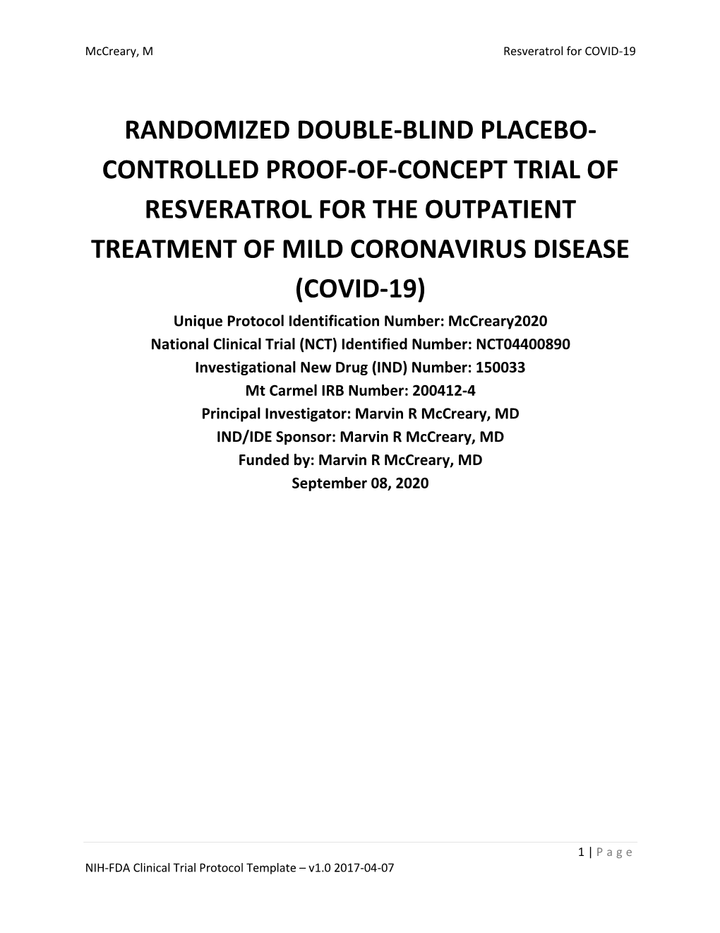 Randomized Double-Blind Placebo- Controlled Proof
