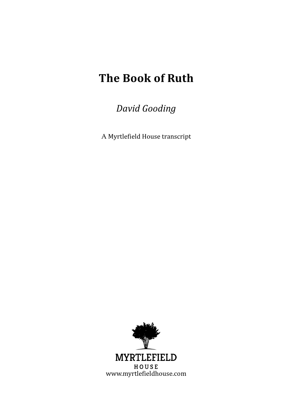 The Book of Ruth