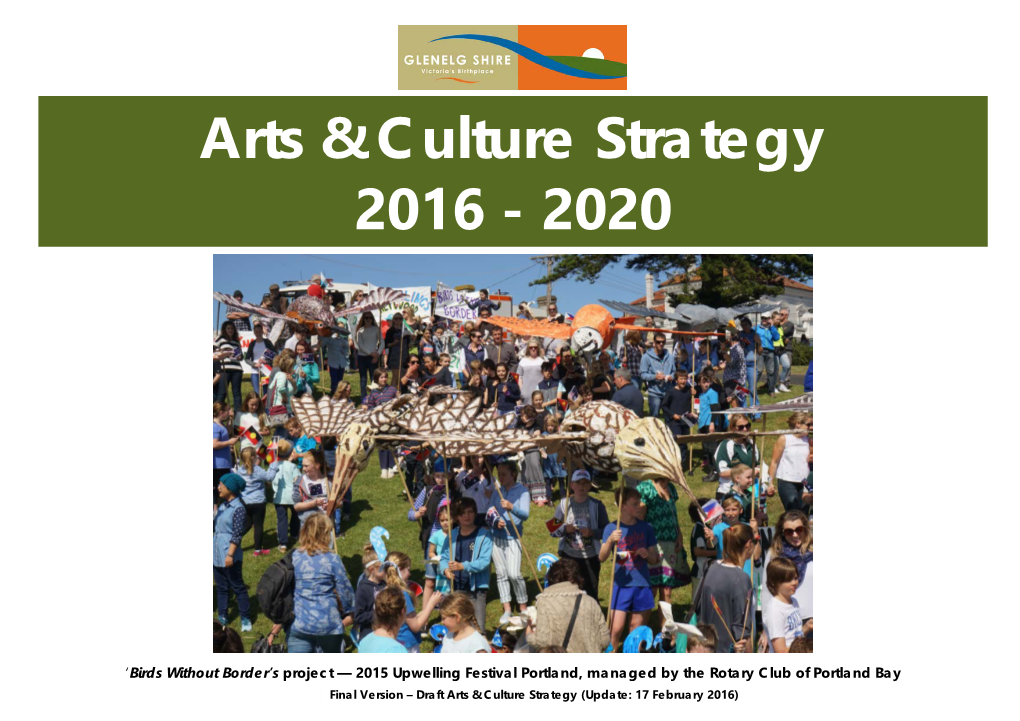 Arts & Culture Strategy 2016