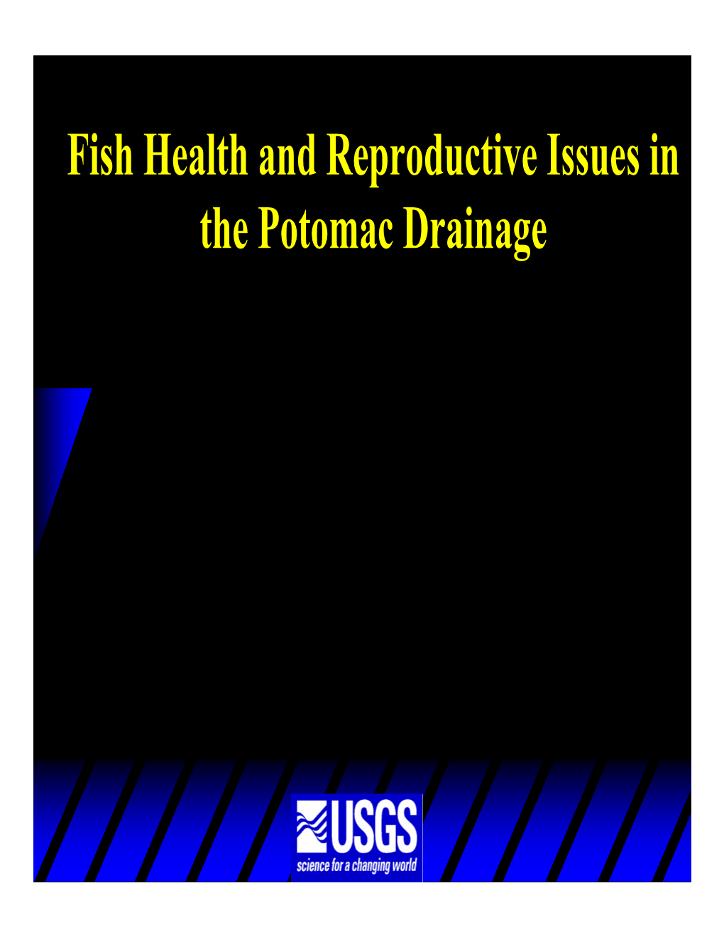 Fish Health and Reproductive Issues in the Potomac Drainage South Branch Potomac